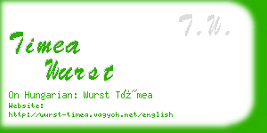 timea wurst business card